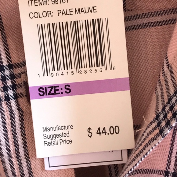 NWT Como Vintage Plaid Long Sleeve Shirt - Picture 5 of 7